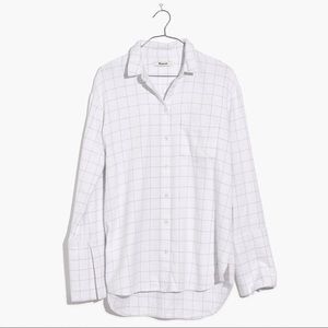 Madewell Flannel Oversized Ex-Boyfriend Shirt